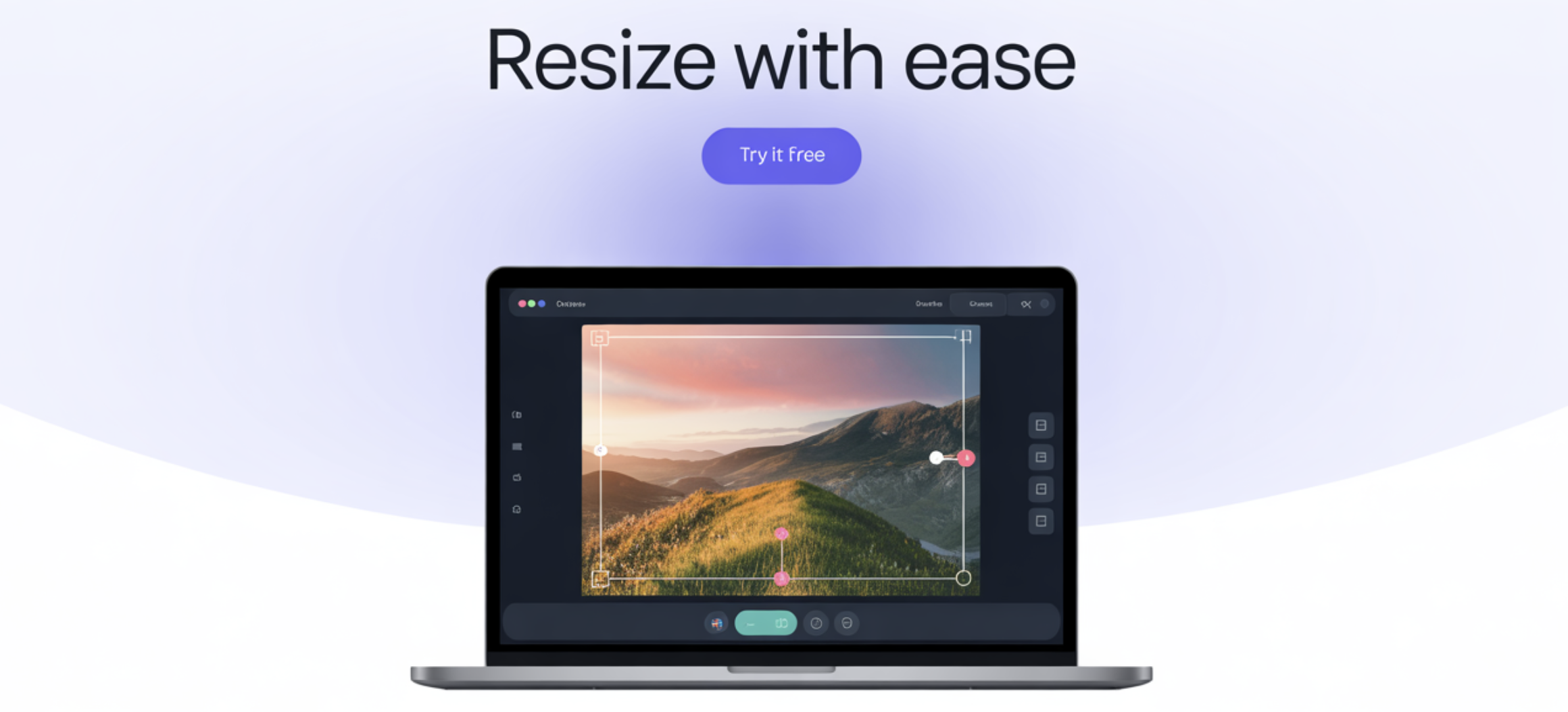 Image resizer banner
